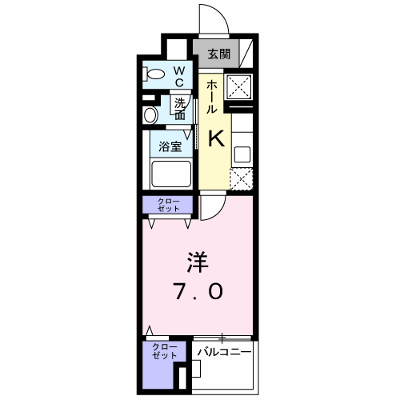 グランツ堀田 303【管理NO：1-022558801-03030】 ★家具家電は申し込み後に搬入します★ ★2026年11月中旬入居可能★の物件画像