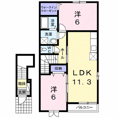 フォルシュ　ハイム　Ａ 203【管理NO：1-017750001-02030】 ★家具家電は申し込み後に搬入します★ ★2026年12月中旬入居可能★の物件画像