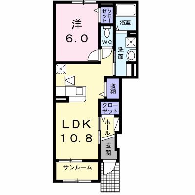 プリマール 102【管理NO：1-021368301-01020】 ★家具家電は申し込み後に搬入します★ ★2026年11月上旬入居可能★の物件画像