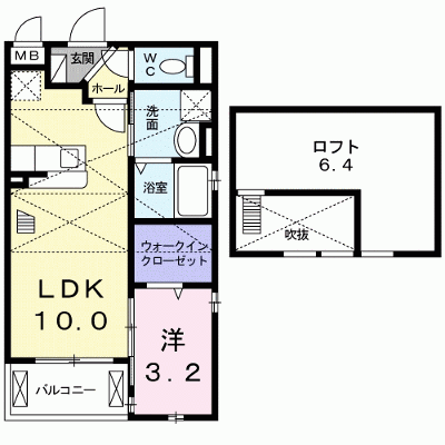プラシード 201【管理NO：1-021726801-02010】 ★家具家電は申し込み後に搬入します★ ★2026年10月中旬入居可能★の物件画像