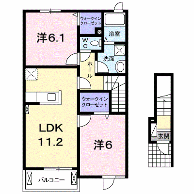 メゾン　ラ・フレーズ 202【管理NO：1-019669801-02020】 ★家具家電は申し込み後に搬入します★ ★2026年10月下旬入居可能★の物件画像