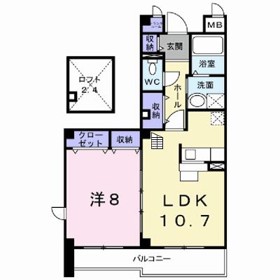 パークサイド　明神 205【管理NO：1-013781701-02050】 ★家具家電は申し込み後に搬入します★ ★2026年11月中旬入居可能★の物件画像