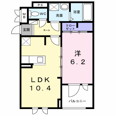アプリコットⅢ 303【管理NO：1-027495301-03030】 ★家具家電は申し込み後に搬入します★の物件画像