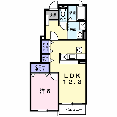 コンフォート　Ａ 102【管理NO：1-014687701-01020】 ★家具家電は申し込み後に搬入します★ ★2026年11月中旬入居可能★の物件画像