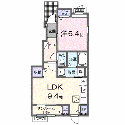 的場３丁目アパート 101【管理NO：1-028675601-01010】 ★家具家電は申し込み後に搬入します★ ★2027年02月下旬入居可能★の物件画像