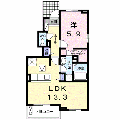 クーラヴェルデＢ 101【管理NO：1-024464702-01010】 ★家具家電は申し込み後に搬入します★ ★2026年11月中旬入居可能★の物件画像