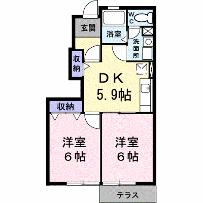 グラシュ・プレーヌⅠ 102【管理NO：1-011544201-01020】 ★家具家電は申し込み後に搬入します★ ★2027年04月中旬入居可能★の物件画像