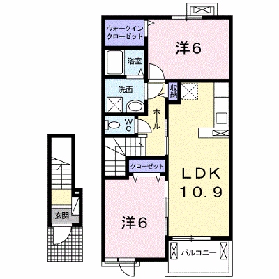 エスポアハウス・鈴 203【管理NO：1-024091301-02030】 ★家具家電は申し込み後に搬入します★ ★2026年11月中旬入居可能★の物件画像
