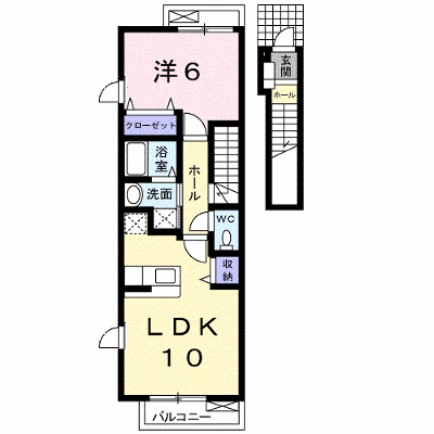 サニースクエア　Ⅰ 203【管理NO：1-014650301-02030】 ★家具家電は申し込み後に搬入します★ ★2026年11月中旬入居可能★の物件画像