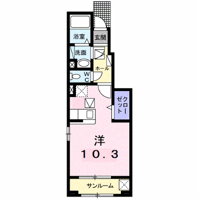 ジェネシス 104【管理NO：1-024737101-01040】 ★家具家電は申し込み後に搬入します★ ★2026年11月上旬入居可能★の物件画像
