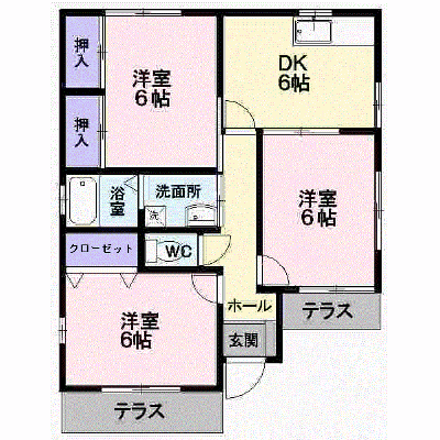 ガーデンハウスＤ 101【管理NO：1-011114803-01010】 ★家具家電は申し込み後に搬入します★の物件画像