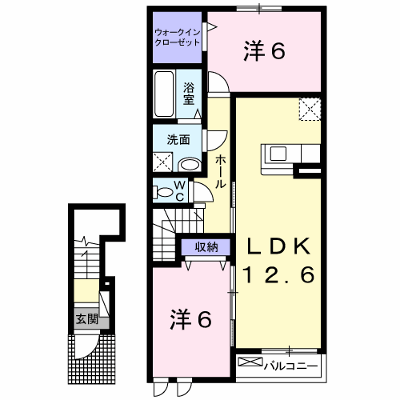 ウィステリアＦ　Ⅰ 202【管理NO：1-018186901-02020】 ★家具家電は申し込み後に搬入します★ ★2026年11月中旬入居可能★の物件画像