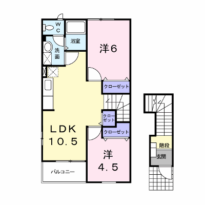プリマベーラ 201【管理NO：1-011369301-02010】 ★家具家電は申し込み後に搬入します★ ★2026年11月上旬入居可能★の物件画像