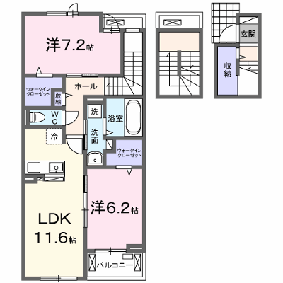 エクセルゲートＶ 302【管理NO：1-027714503-03020】 ★家具家電は申し込み後に搬入します★ ★2026年11月中旬入居可能★の物件画像