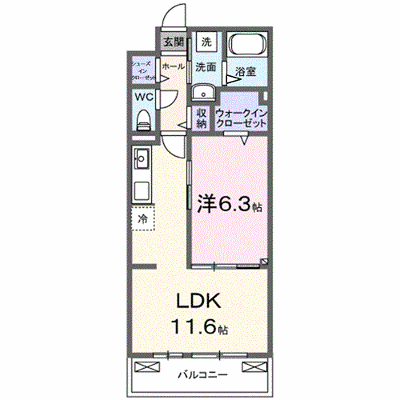 プロムナード　内谷 202【管理NO：1-028753001-02020】 ★家具家電は申し込み後に搬入します★ ★2027年03月上旬入居可能★の物件画像