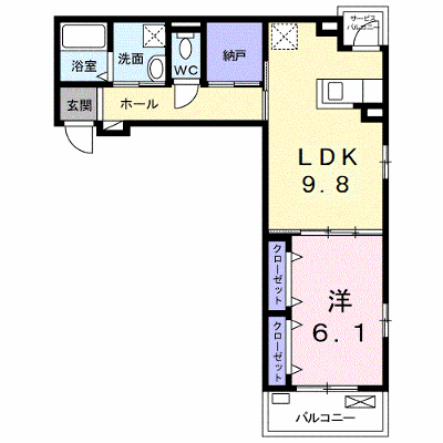 メゾン・ド・ソレイユ 303【管理NO：1-026578201-03030】 ★家具家電は申し込み後に搬入します★ ★2026年11月中旬入居可能★の物件画像