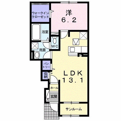 ミルレ　クラージュ　Ⅱ 102【管理NO：1-026595101-01020】 ★家具家電は申し込み後に搬入します★ ★2026年10月下旬入居可能★の物件画像