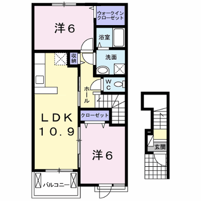 ＣＡＳＡ二本松３ 202【管理NO：1-022756001-02020】 ★家具家電は申し込み後に搬入します★ ★2026年10月下旬入居可能★の物件画像
