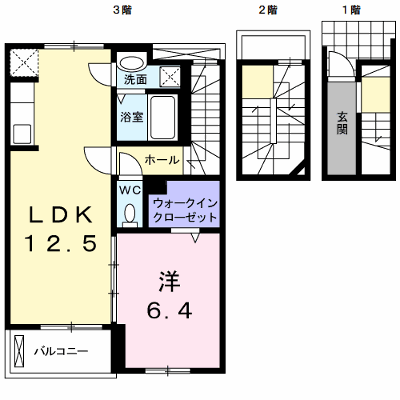 シトラス・ヴィレッジＡ 303【管理NO：1-022194001-03030】 ★家具家電は申し込み後に搬入します★の物件画像