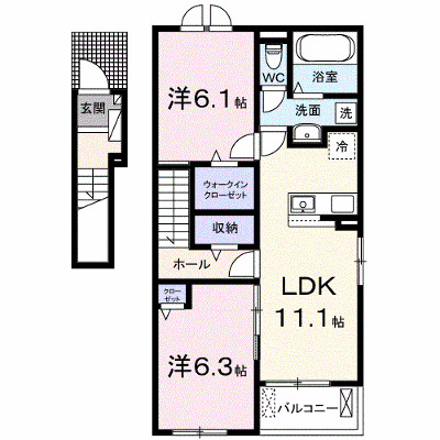 ロイヤルオークⅢ 201【管理NO：1-028104001-02010】 ★家具家電は申し込み後に搬入します★ ★2026年12月中旬入居可能★の物件画像