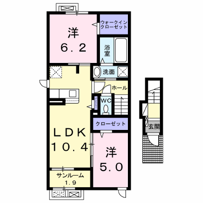 Ｉ　ネット　５　Ａ 201【管理NO：1-025404801-02010】 ★家具家電は申し込み後に搬入します★ ★2026年10月下旬入居可能★の物件画像