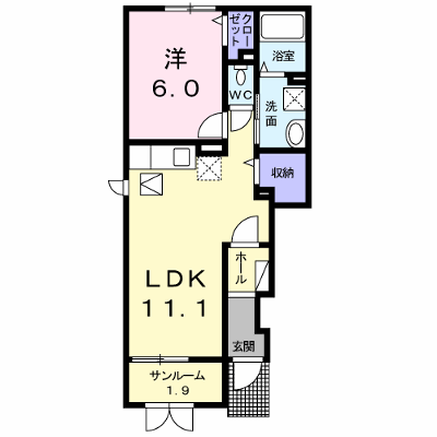エクラⅩⅦ 101【管理NO：1-023761401-01010】 ★家具家電は申し込み後に搬入します★ ★2026年10月下旬入居可能★の物件画像