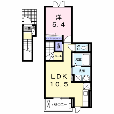 フレグランスⅧ 202【管理NO：1-022316601-02020】 ★家具家電は申し込み後に搬入します★ ★2026年10月下旬入居可能★の物件画像