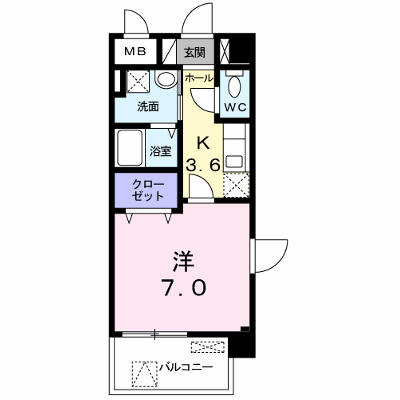 センチュリー善 201【管理NO：1-016502101-02010】 ★家具家電は申し込み後に搬入します★ ★2026年11月中旬入居可能★の物件画像