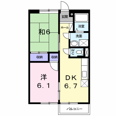 アイリスＡ 203【管理NO：1-005370501-02030】 ★家具家電は申し込み後に搬入します★ ★2026年10月中旬入居可能★の物件画像