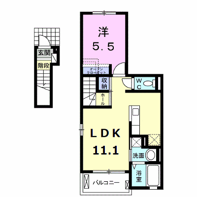 ベルコロレⅡ 202【管理NO：1-020667601-02020】 ★家具家電は申し込み後に搬入します★ ★2026年11月中旬入居可能★の物件画像