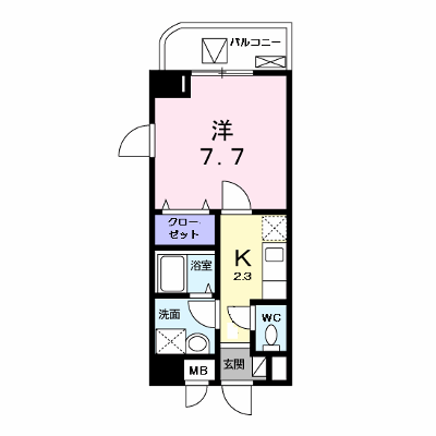 ヴァンクレール　Ⅲ 401【管理NO：1-017225601-04010】 ★家具家電は申し込み後に搬入します★ ★2026年11月中旬入居可能★の物件画像