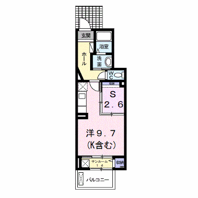 ポルト　ボヌール 103【管理NO：1-018344001-01030】 ★家具家電は申し込み後に搬入します★の物件画像