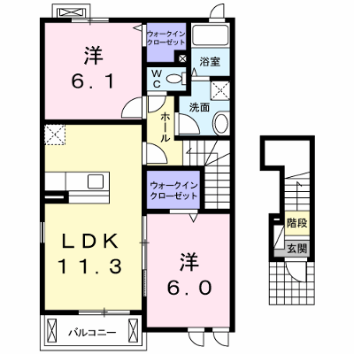 ルナパール 201【管理NO：1-018154701-02010】 ★家具家電は申し込み後に搬入します★ ★2026年11月中旬入居可能★の物件画像