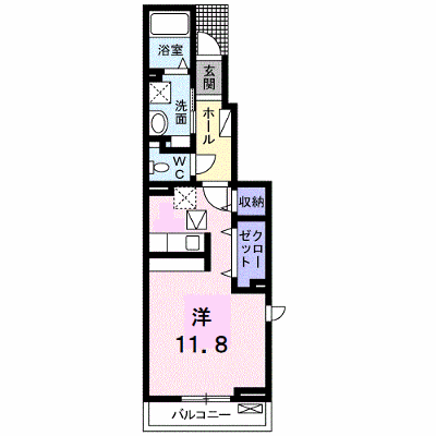 グランドソレーユ 101【管理NO：1-023442601-01010】 ★家具家電は申し込み後に搬入します★ ★2026年10月下旬入居可能★の物件画像