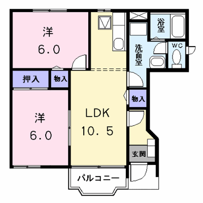 ルナパークⅡ　Ｄ 103【管理NO：1-009488502-01030】 ★家具家電は申し込み後に搬入します★ ★2026年11月中旬入居可能★の物件画像