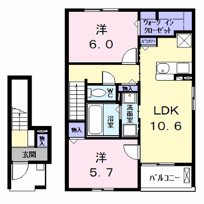 ルミエール 202【管理NO：1-028715501-02020】 ★家具家電は申し込み後に搬入します★ ★2027年01月下旬入居可能★の物件画像