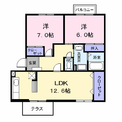 エクシードⅠ 101【管理NO：1-004669601-01010】 ★家具家電は申し込み後に搬入します★ ★2026年11月中旬入居可能★の物件画像