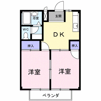 コーポ光桜ヶ丘 202【管理NO：1-002655301-02020】 ★家具家電は申し込み後に搬入します★ ★2026年11月中旬入居可能★の物件画像