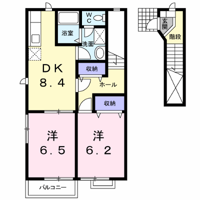 エントピア名和北Ｃ 205【管理NO：1-010505001-02040】 ★家具家電は申し込み後に搬入します★ ★2026年11月中旬入居可能★の物件画像