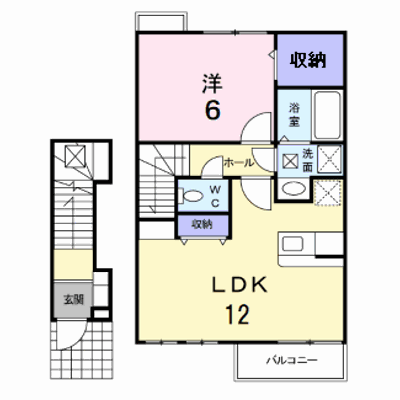 クレア　フォー　シーズンズＤ 203【管理NO：1-014360501-02030】 ★家具家電は申し込み後に搬入します★ ★2026年11月中旬入居可能★の物件画像