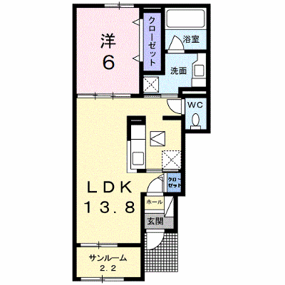 サクラ平Ⅰ 106【管理NO：1-022015401-01060】 ★家具家電は申し込み後に搬入します★ ★2026年12月上旬入居可能★の物件画像