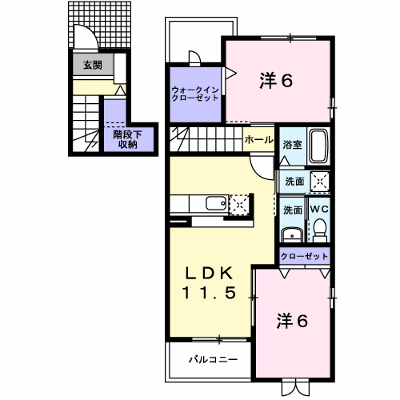フェリシテ 207【管理NO：1-014275301-02070】 ★家具家電は申し込み後に搬入します★の物件画像