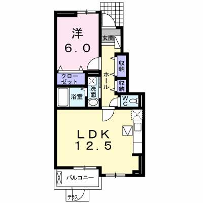 ランドマーク桜井　Ⅱ 106【管理NO：1-017137402-01050】 ★家具家電は申し込み後に搬入します★の物件画像