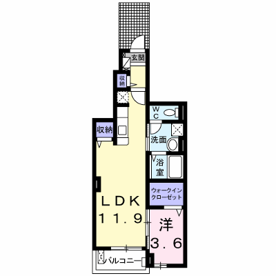 アンジュール 103【管理NO：1-019679501-01030】 ★家具家電は申し込み後に搬入します★ ★2026年10月中旬入居可能★の物件画像