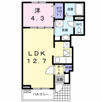 エトワール　（田井中） 103【管理NO：1-016668401-01030】 ★家具家電は申し込み後に搬入します★ ★2026年11月中旬入居可能★の物件画像