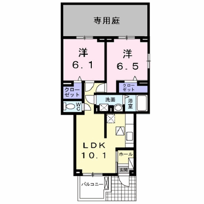 カイザー　ヴィラ 105【管理NO：1-020282301-01040】 ★家具家電は申し込み後に搬入します★ ★2026年11月中旬入居可能★の物件画像