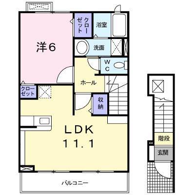 カーサ・セレステ 205【管理NO：1-017038302-02040】 ★家具家電は申し込み後に搬入します★ ★2026年11月中旬入居可能★の物件画像