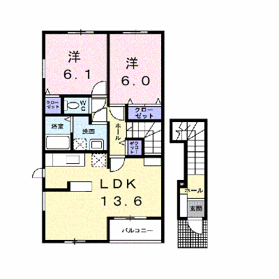 ドルチェ・マンダリーノ　Ｃ 201【管理NO：1-014336801-02010】 ★家具家電は申し込み後に搬入します★ ★2026年11月中旬入居可能★の物件画像