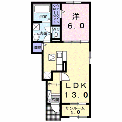 カーサ　セレーノ　Ｂ 102【管理NO：1-026911402-01020】 ★家具家電は申し込み後に搬入します★ ★2026年11月中旬入居可能★の物件画像
