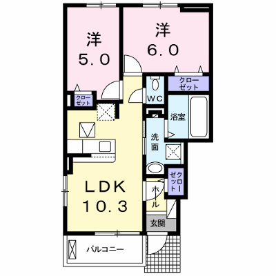 メイクロードⅢ 101【管理NO：1-024302101-01010】 ★家具家電は申し込み後に搬入します★ ★2026年11月中旬入居可能★の物件画像